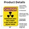 Signmission Radiation & Laser Sign, 24 in H x 18 in W, Plastic, Rectangle OS-2PACK-CR-P-1824-V-10253 - alternate 4